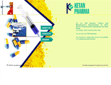 Tablet Screenshot of ketanpharma.com